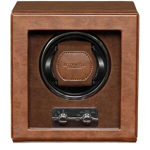 ROTHWELL Faux Leather Single Watch Winder for Automatic Watches
